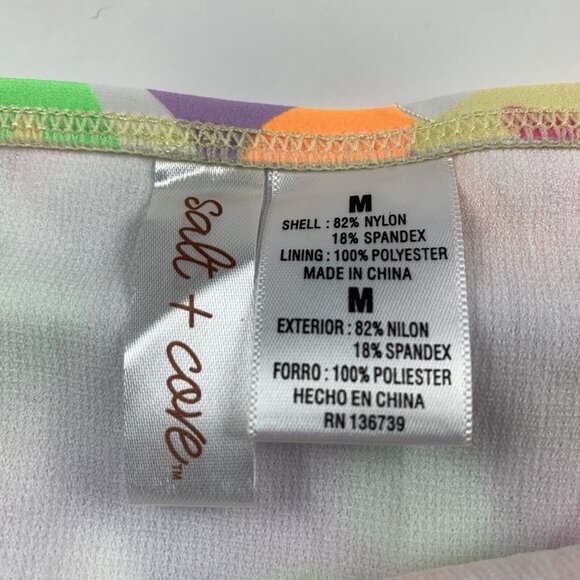 Salt + Cove Dazy Daisy Strappy-Side Bikini Bottoms Women's Medium Multi Floral - Picture 3 of 6